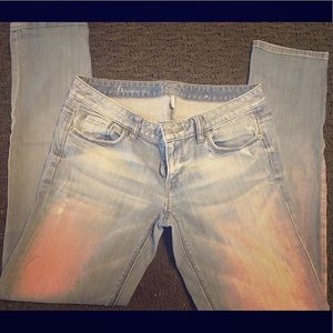 Light distressed denim